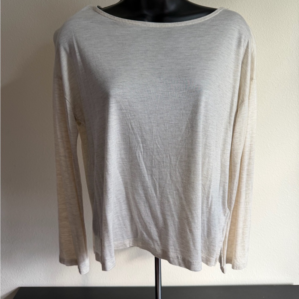 Madewell Women's Cream Long Sleeve Top